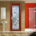 Powder coated aluminum alloy modern design aluminium toilet door